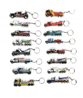 3.3" Customizable Car Shaped PVC Flashlight Keychain