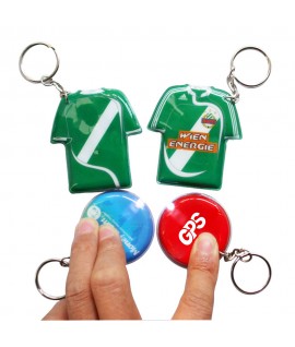 3.3" Customizable Car Shaped PVC Flashlight Keychain