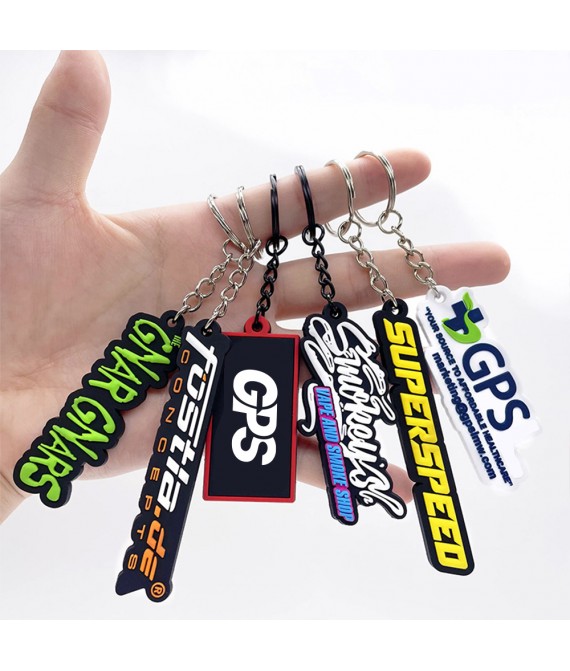 3.3" Soft PVC Customizable Shape Double-sided Keychain