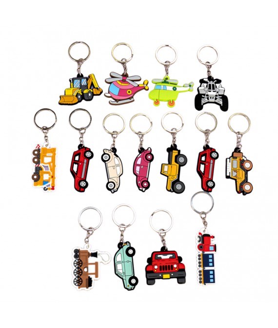 3.3" Soft PVC Customizable Shape Double-sided Keychain