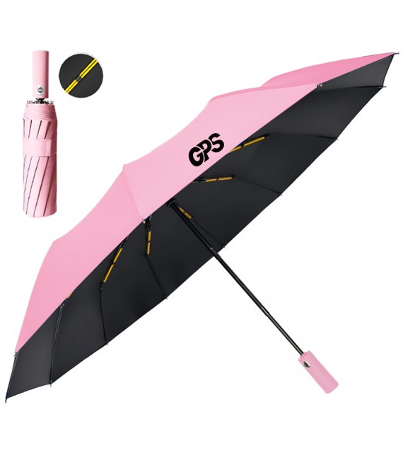 12 Double Ribs Windproof Automatic Folding Travel Umbrella