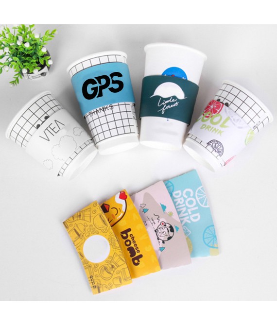 Disposable Kraft Paper Coffee Cup Sleeve