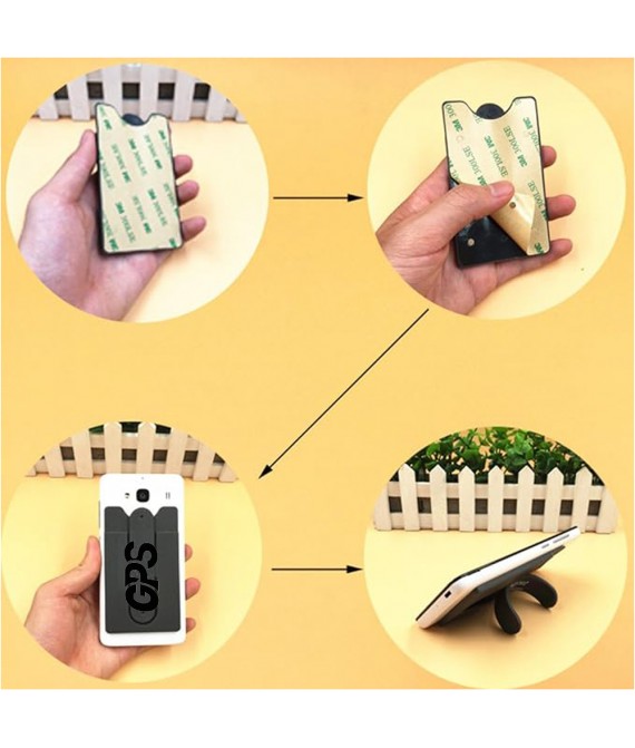 Silicone Card Case Mobile Phone Stand