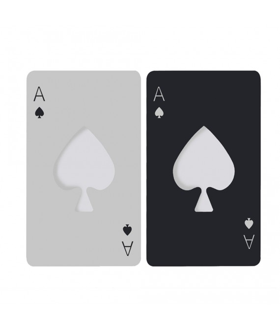 Spade A stainless steel bottle opener