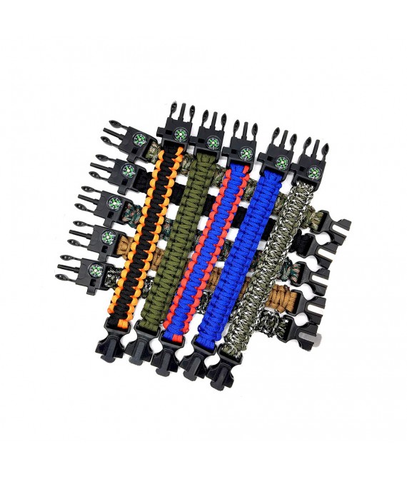 Multi Functional Outdoor Survival Bracelet