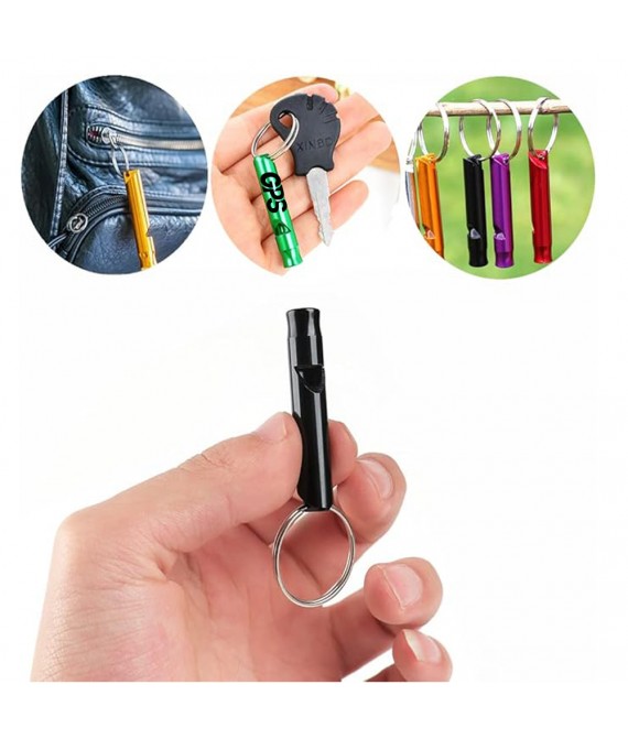 Aluminum Keychain Survival Whistle