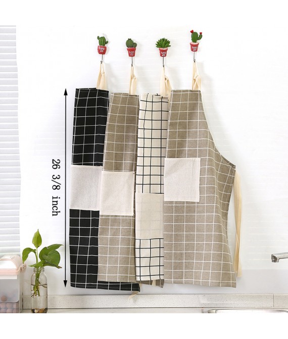 Kitchen Cotton Linen Thickened Apron