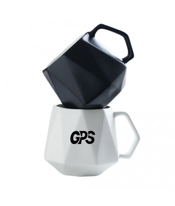 Diamond Shaped Ceramic Cup