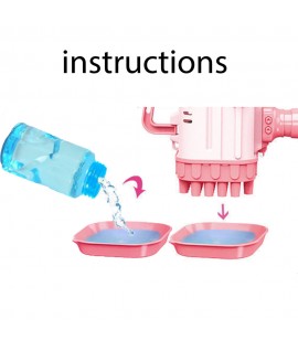 32 Holes Kid's Toy Bubble Machine Gun