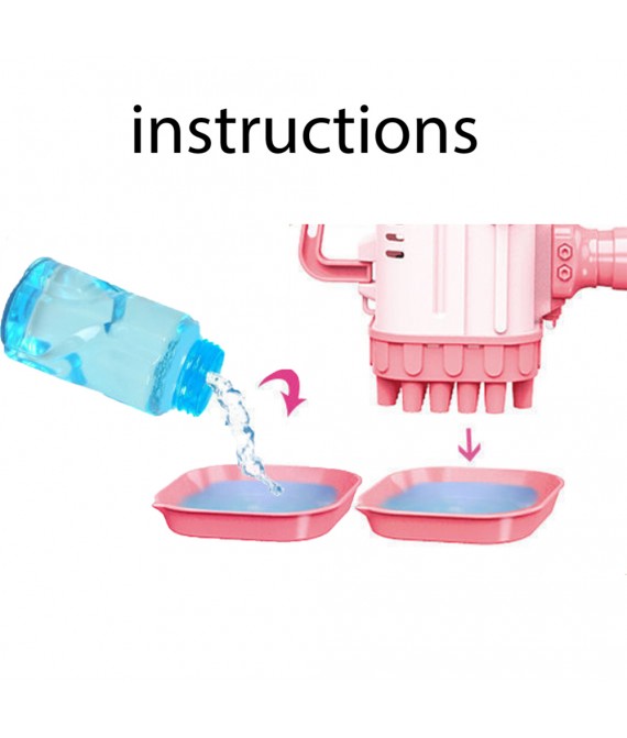 32 Holes Kid's Toy Bubble Machine Gun