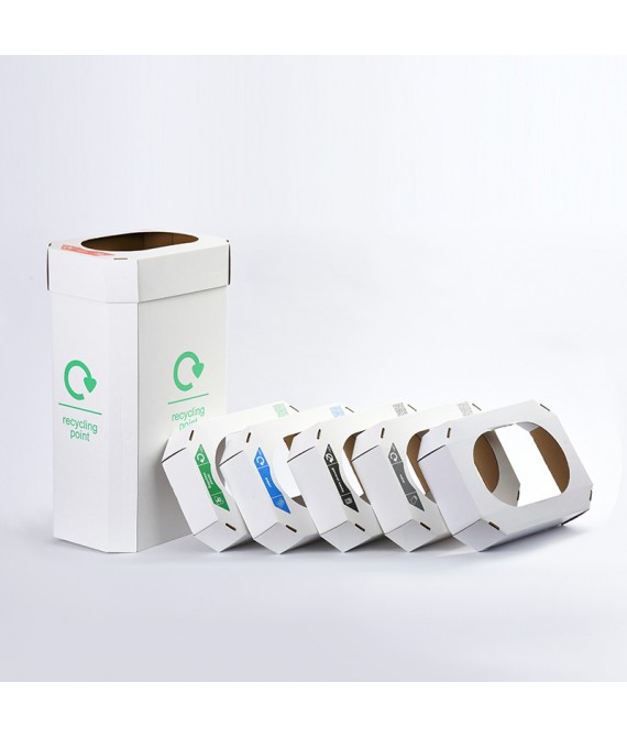 Disposable Customizable Cardboard Environmentally Friendly Trash Can