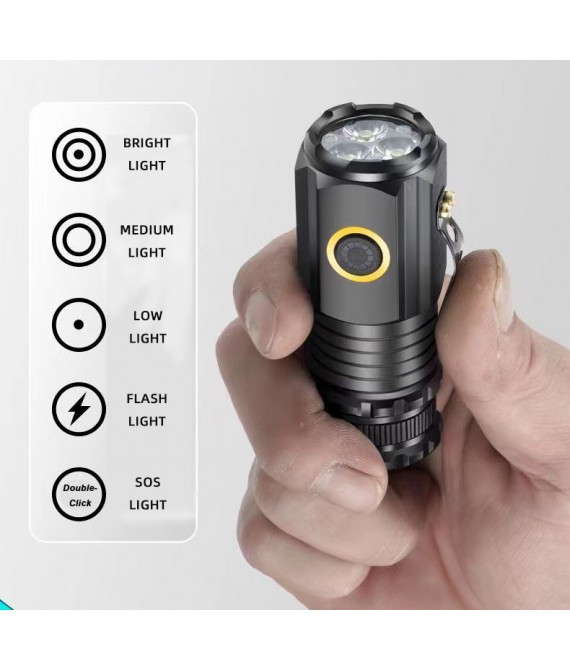 Strong Light Aluminum Alloy Cap Clip Lamp