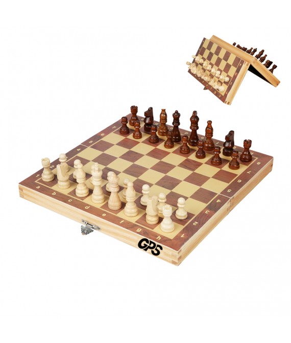 2 In 1 Foldable Wooden Magnetic Chess Set