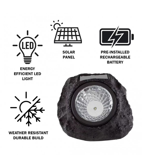 Solar Outdoor Stone Decorative Waterproof Light