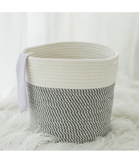 Cotton Rope Large Capacity Round Basket