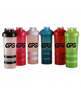 450ml plastic shaker bottle with SS shaker ball and storage for protein powder
