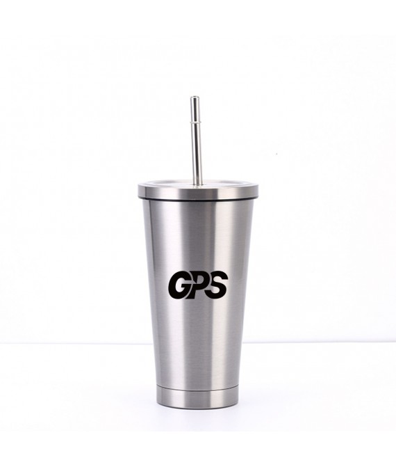 500ml Car Cup Stainless Steel Double Insulated Tumbler With lid