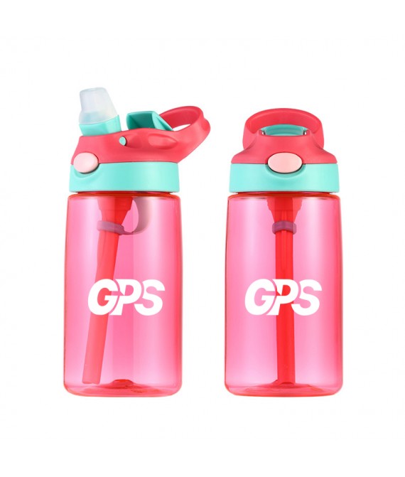 480ml Children's Sports Bottle with Straw Lid