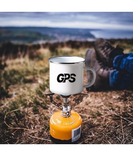 12OZ enaml mug with stainless steel rim