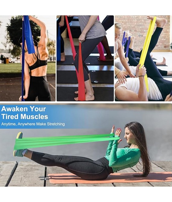 Custom logo yoga elastic Stretching band