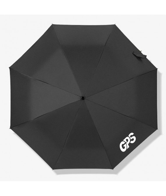 Manual opening and closing of folding travel umbrella