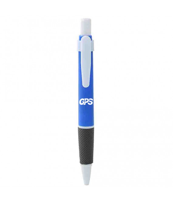Plastic ballpoint pen press type with custom logo