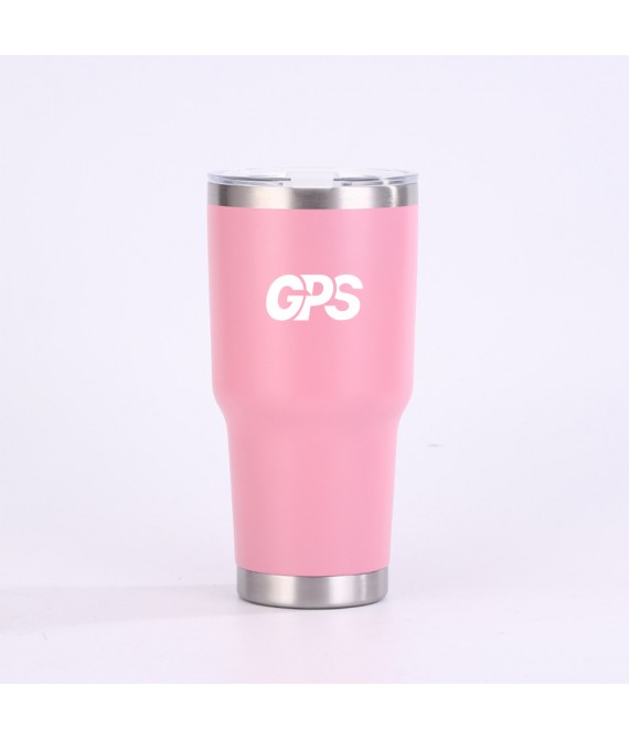 30 oz Idouble wall stainless steel coffee cups with lid and powder coating