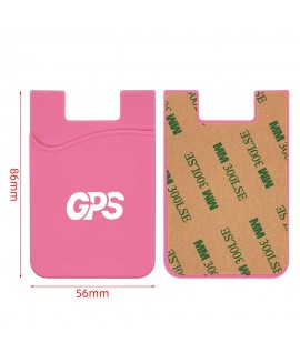 Silicone Phone wallet with Custom Imprint Adhesive Card Holder